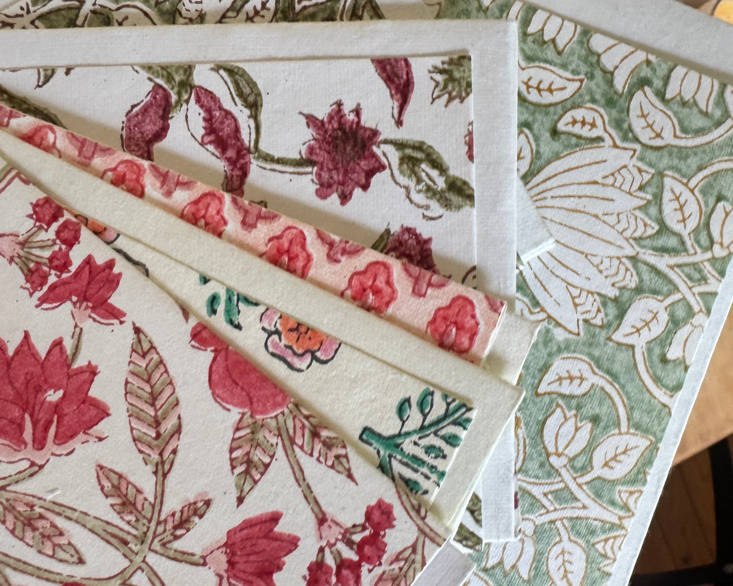 Block-Printed Gift Wrapping & Card