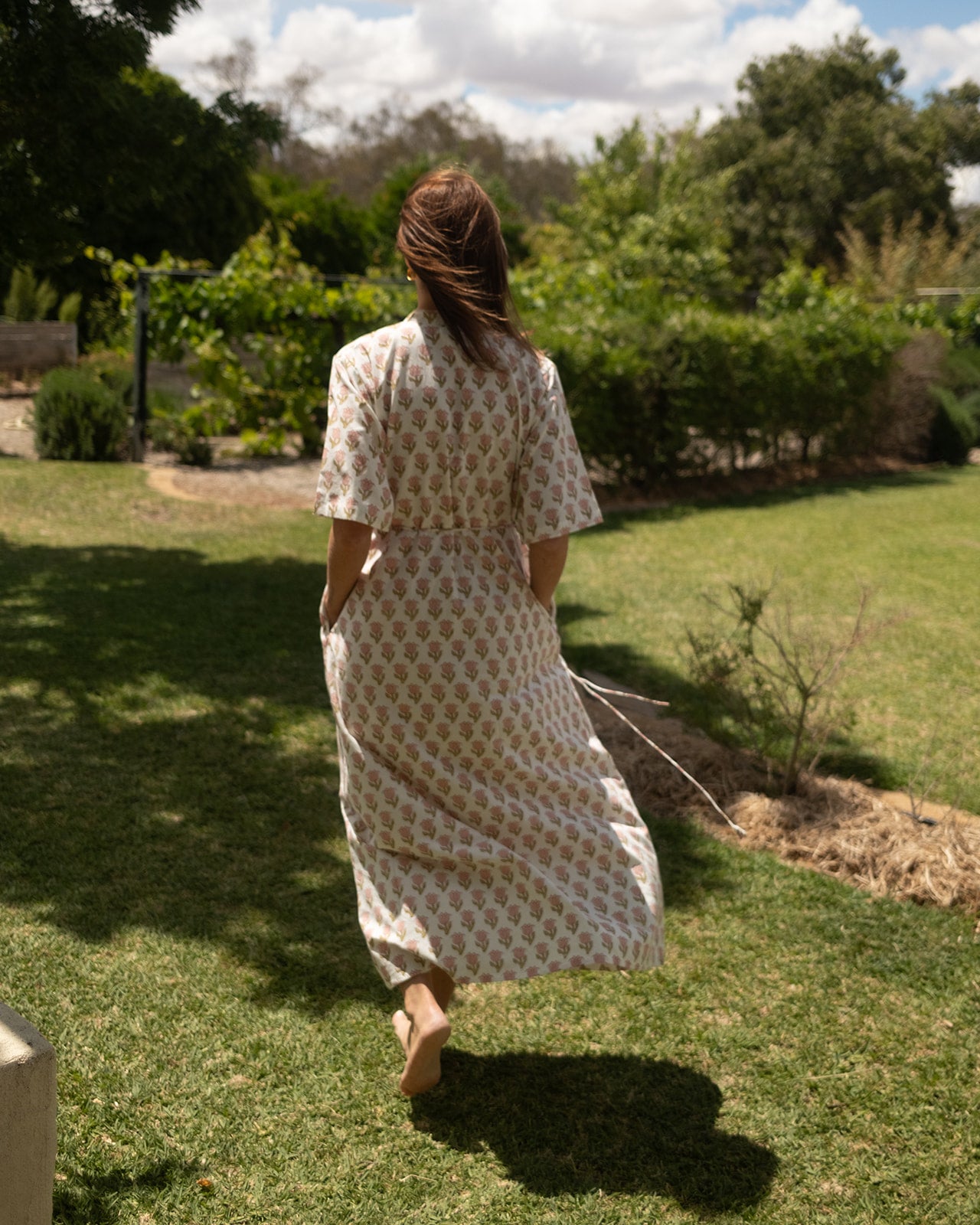 Edith Shirt Dress in Kashmir Tulip