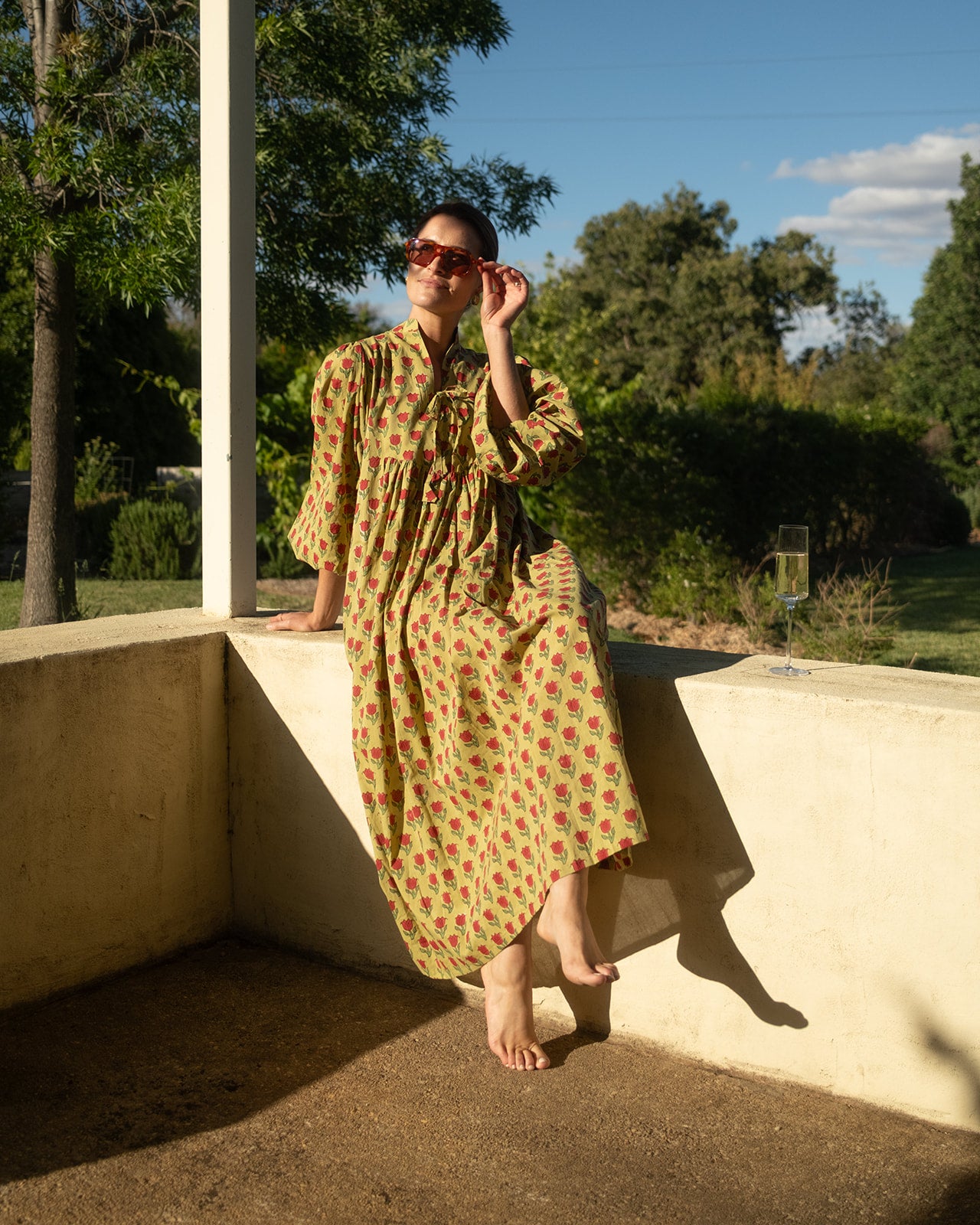 Claudia Dress in Kashmir Tulip