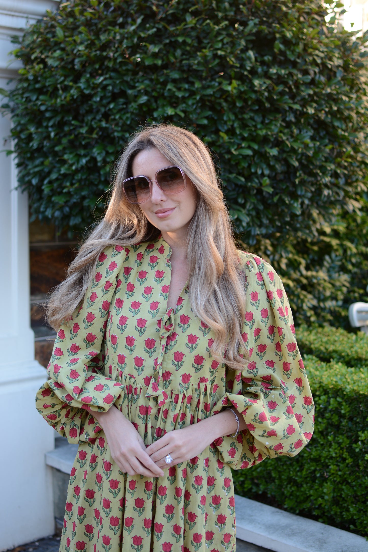 Claudia Dress in Kashmir Tulip