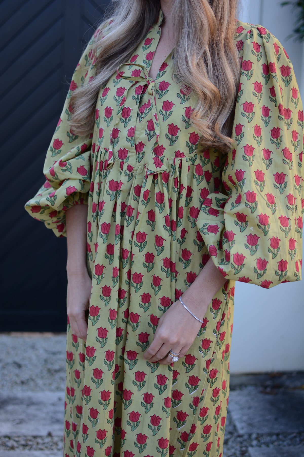Claudia Dress in Kashmir Tulip