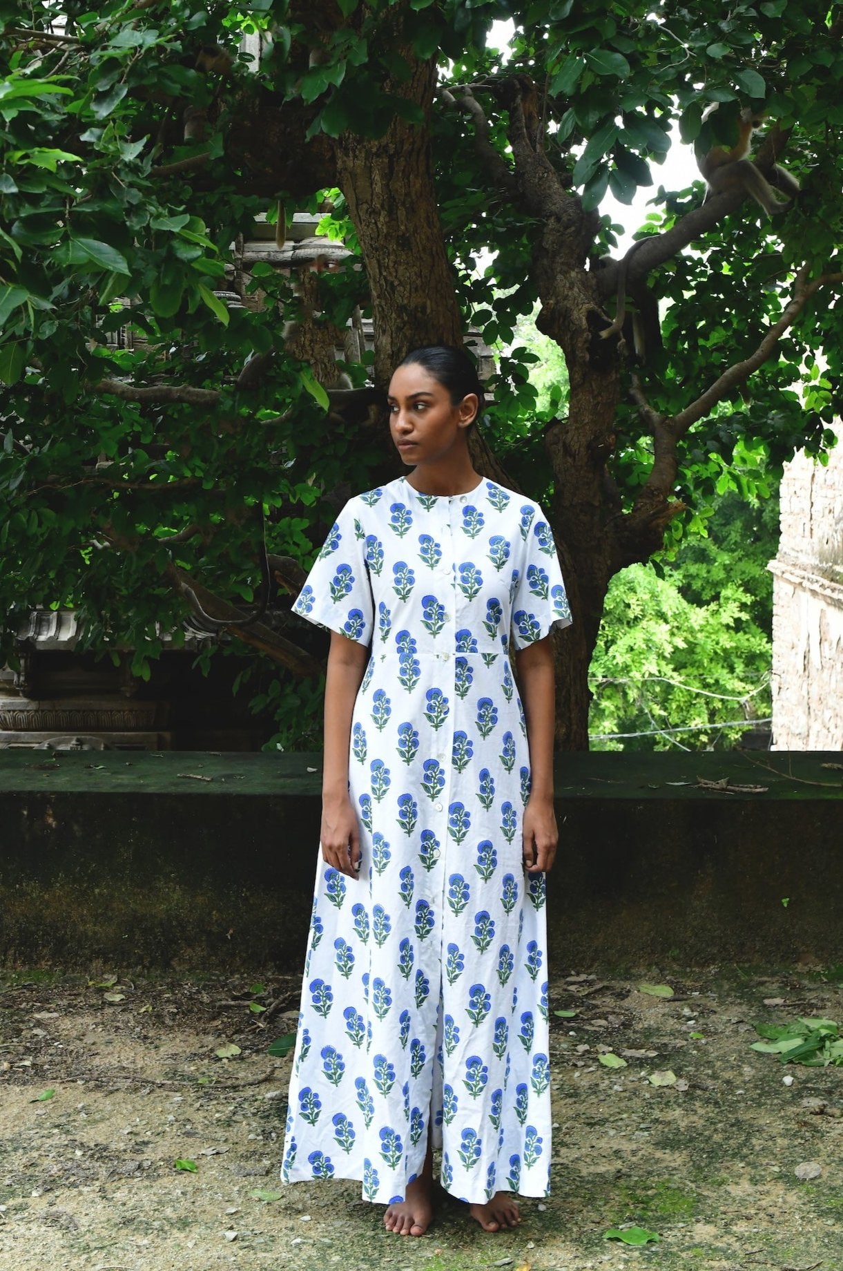 Indi Shirt Dress in Cornflower