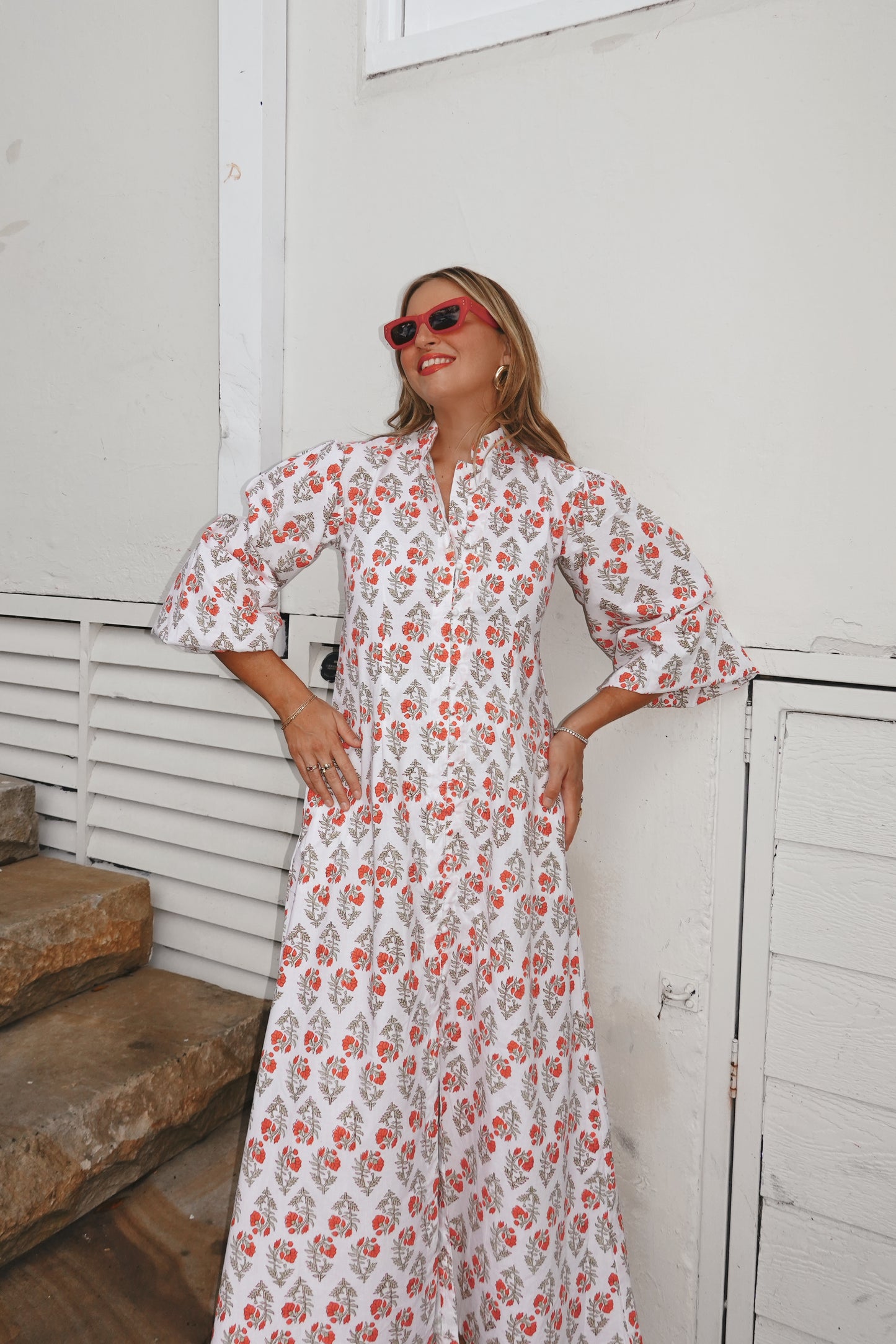 Marina Dress in Saffron