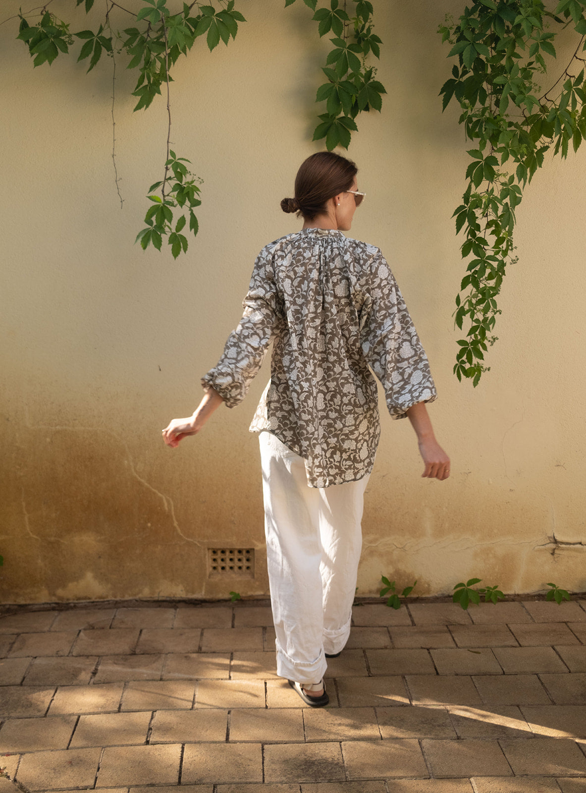 Divya Blouse in Jaisalmer Stone