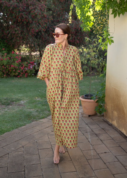 Claudia Dress in Kashmir Tulip