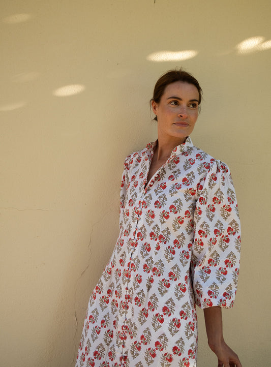 Marina Dress in Saffron