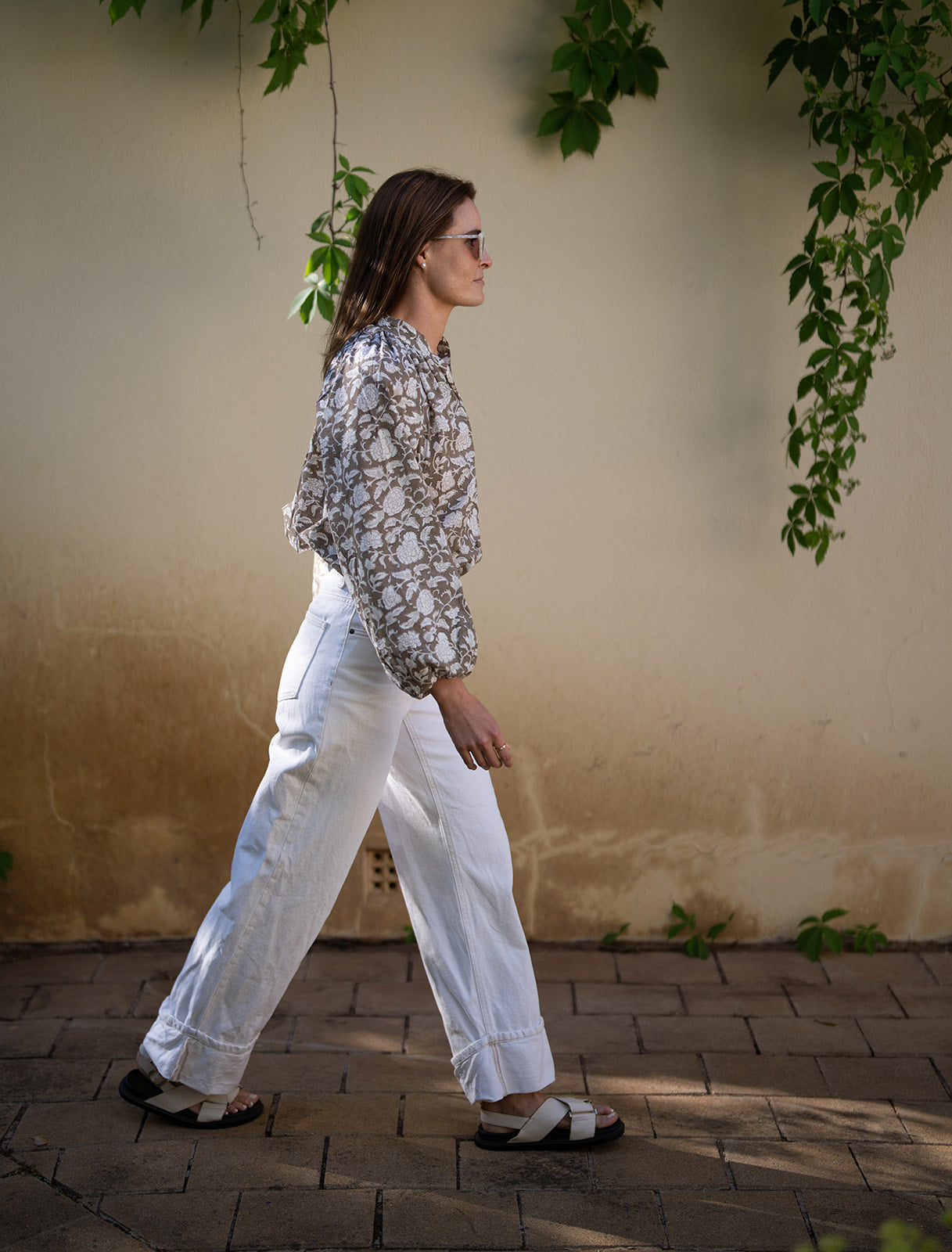 Divya Blouse in Jaisalmer Stone