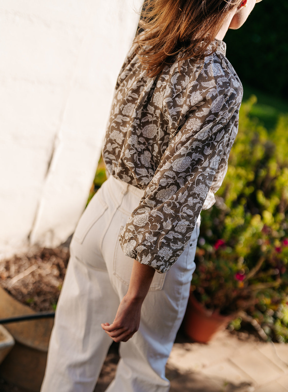 Divya Blouse in Jaisalmer Stone