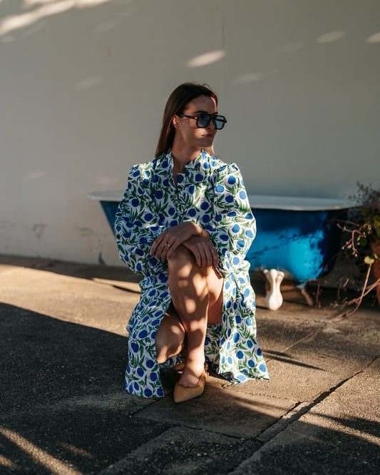Marina Dress in Bluebell